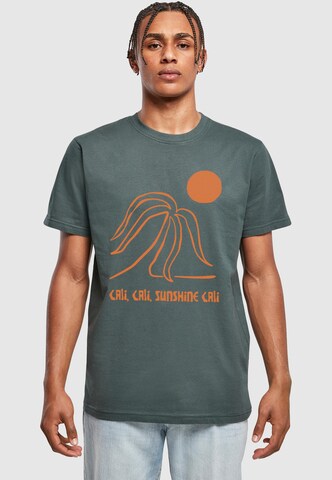 Mister Tee Shirt 'Sunshine Cali' in Green: front