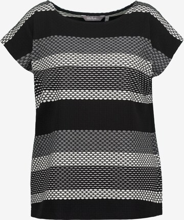 T-shirt Ulla Popken en noir : devant