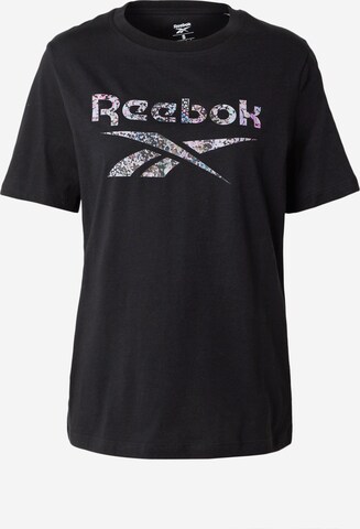 Reebok Shirt in Zwart: voorkant