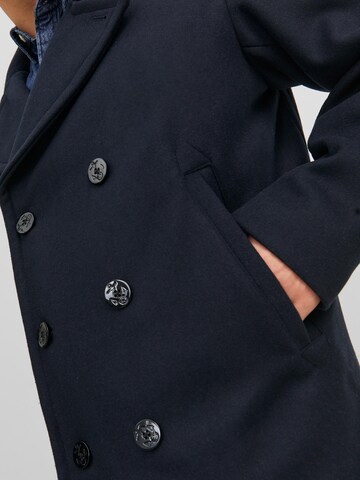 JACK & JONES Between-Seasons Coat 'Bluсaptain' in Blue