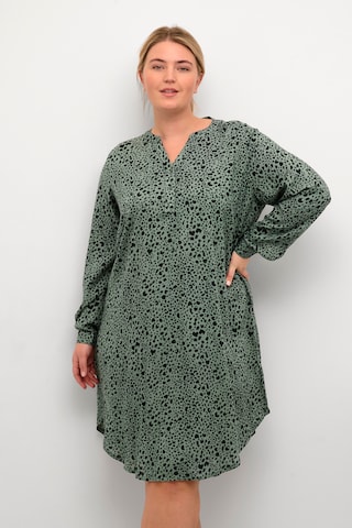 KAFFE CURVE Shirt Dress 'Milana' in Green: front