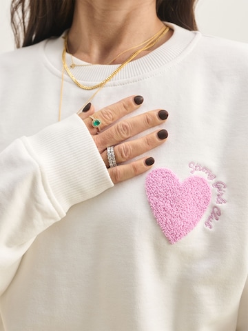 Sálea Μπλούζα φούτερ σε λευκό