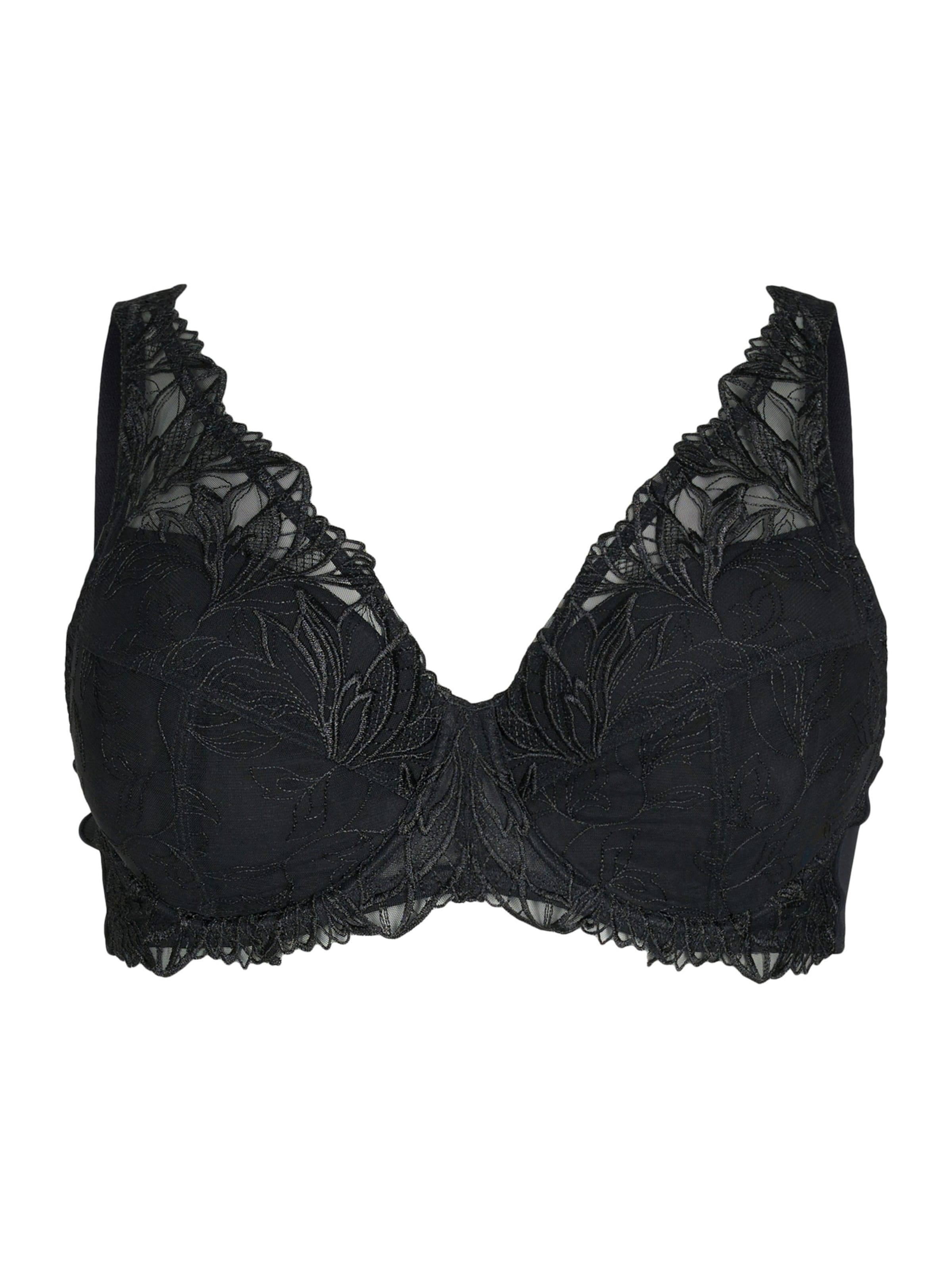 Reggiseno di Devoted by Zizzi in nero: frontale