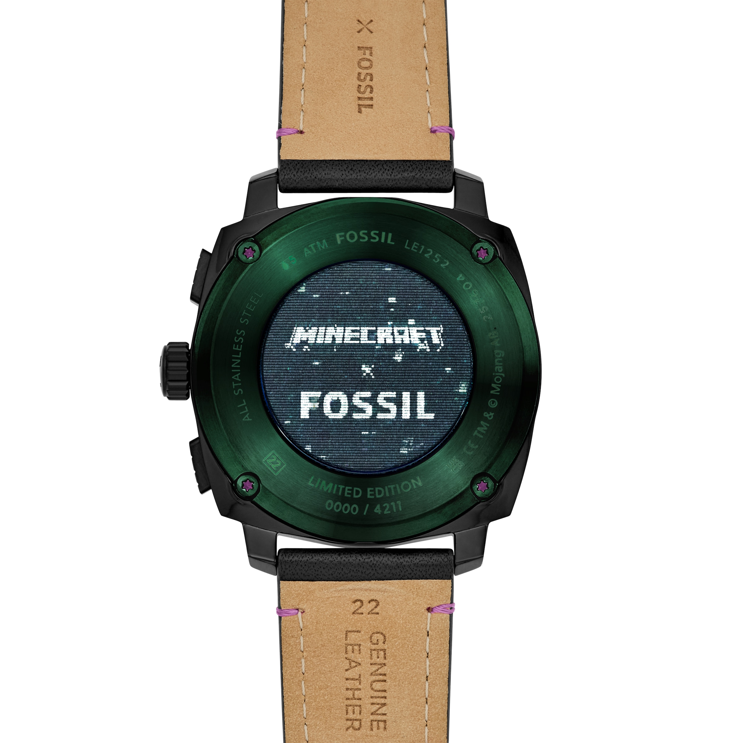 Orologio analogico 'MINECRAFT' di FOSSIL in nero