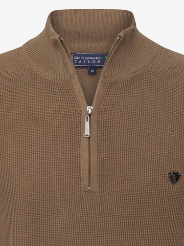 Sir Raymond Tailor Pullover 'Pulses' in Braun