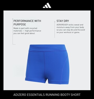 ADIDAS PERFORMANCE - Skinny Pantalón deportivo 'ADIZERO' en azul