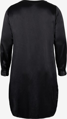 Zizzi Bluse 'MKIYA' in Schwarz