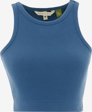 Organication Top in Blau: Vorderseite