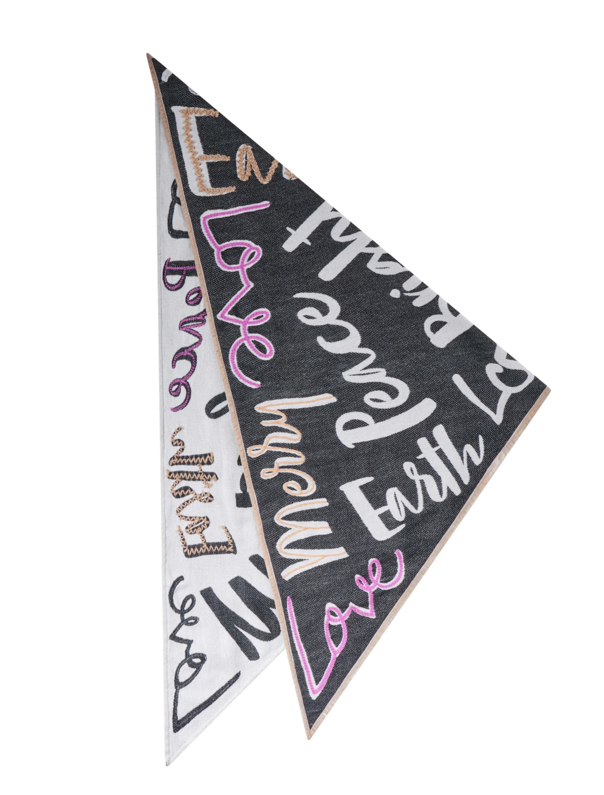 Foulard CODELLO en noir : devant