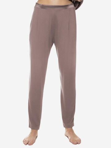 Mey Skinny Pyjamahose 'Pure Chic'‌‌‌ in Braun