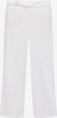Pull&Bear Дънки Bootcut Панталон в бяло: отпред