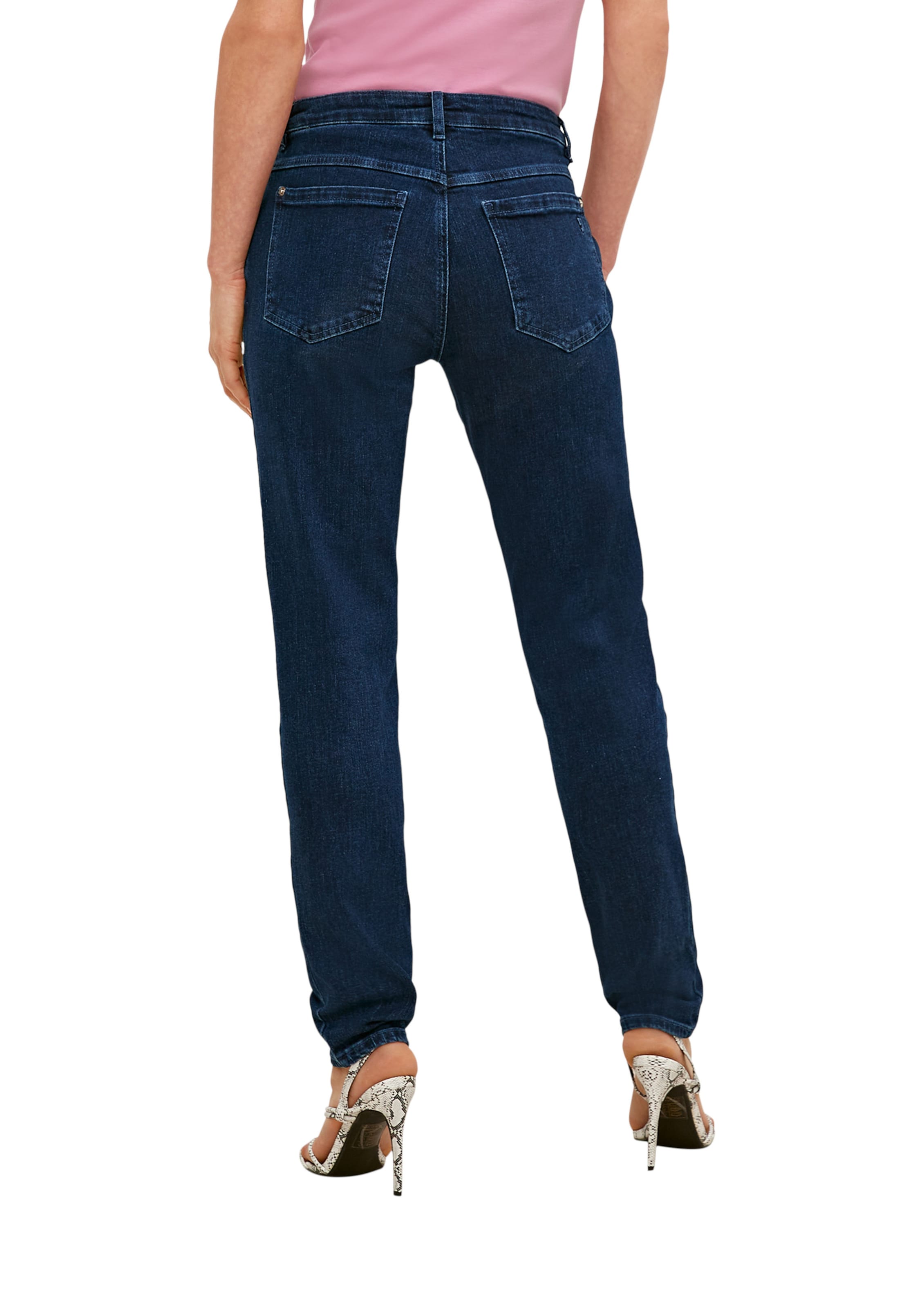 COMMA Slimfit Jeans-Hose in Blau