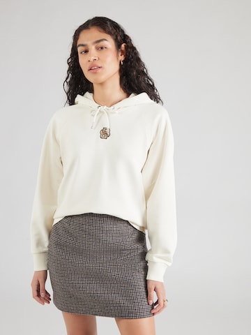 BOSS - Sudadera 'Emaes2' en blanco: frente