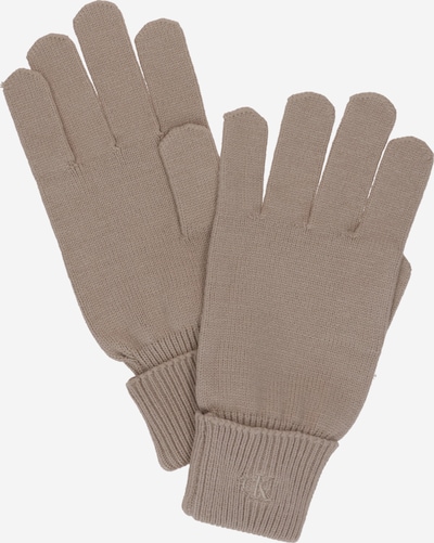 Pirštuotos pirštinės iš Calvin Klein, spalva – rausvai pilka, Prekių apžvalga