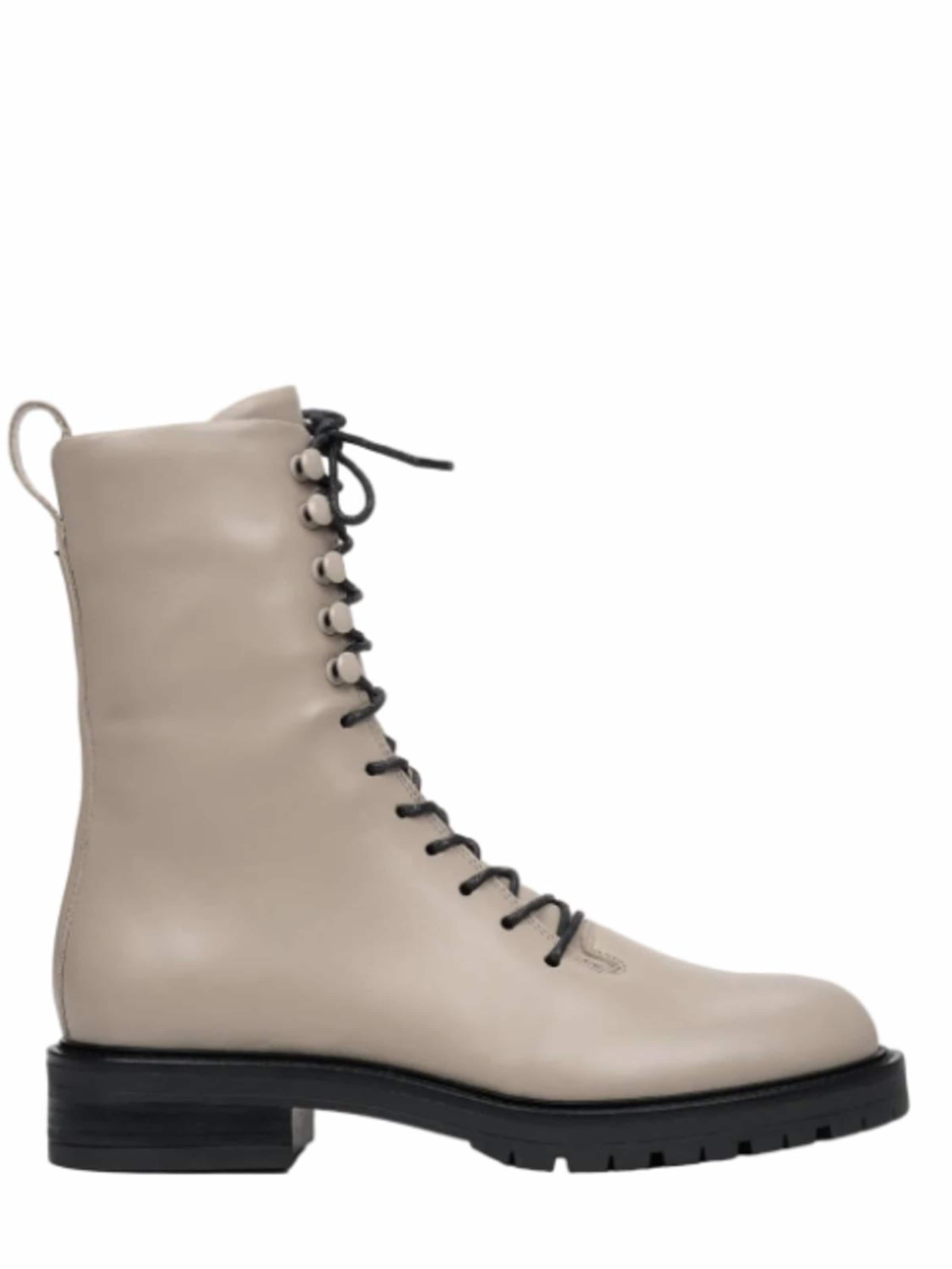 Estro Lace-up bootie '09-2740' in Beige: front