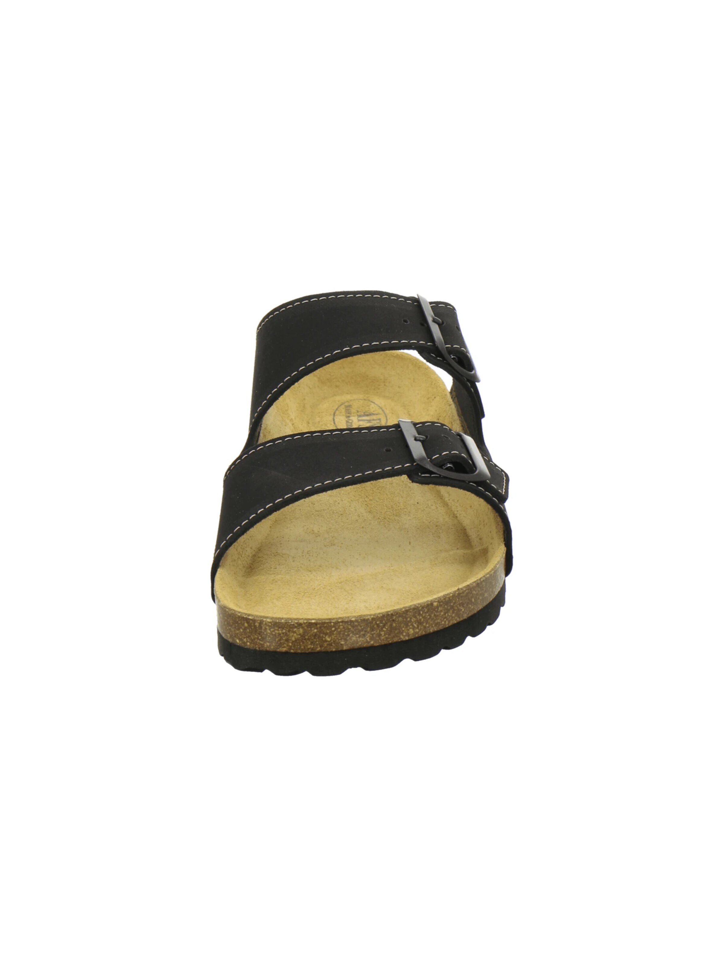 Sandalo 'Sandalen Herren schwarz Nubukleder' di AFS-Schuhe in nero