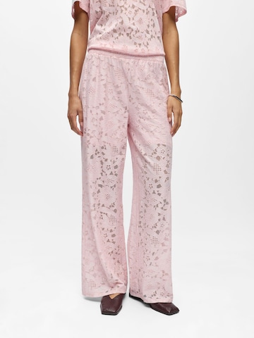 OBJECT - Pierna ancha Pantalón 'OBJBianca' en lila: frente