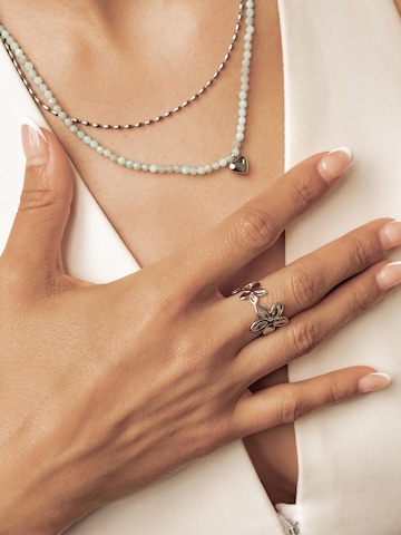 Hey Happiness - Anillo 'Bloom Flower' en plata