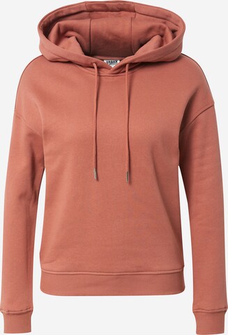 Urban Classics Sweatshirt in Brown: front