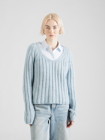 ABOUT YOU Sweater 'Victoria' in Blue: front