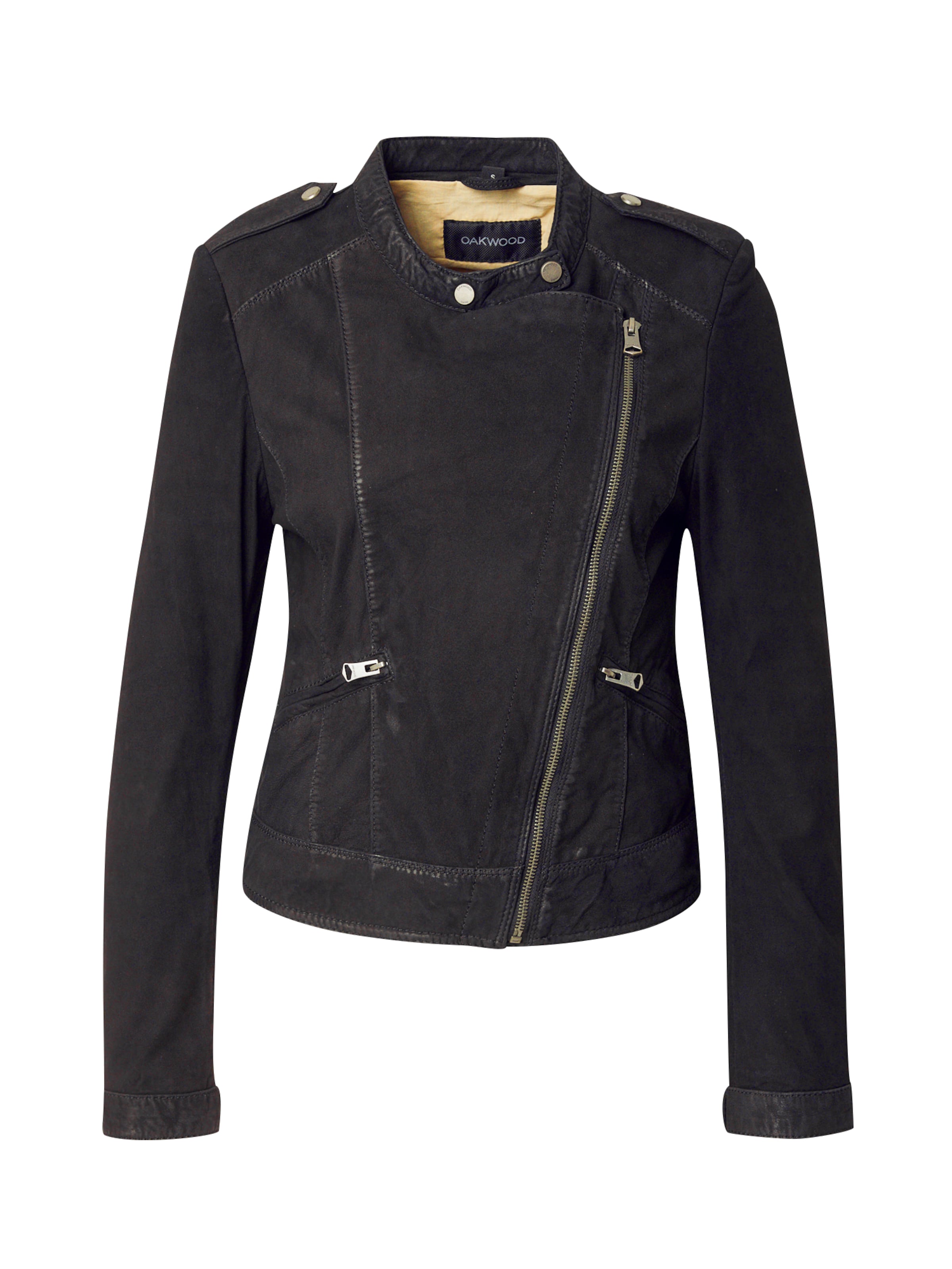 melns OAKWOOD Starpsezonu jaka 'Greta': no priekšpuses