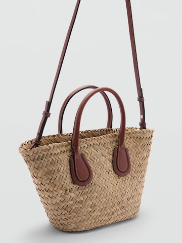 MANGO Handbag 'Serifos' in Brown