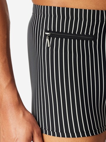 SCHIESSER Zwemshorts ' Ocean Swim ' in Zwart