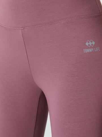 Skinny Leggings 'Gamaschen' di Tommy Life in lilla