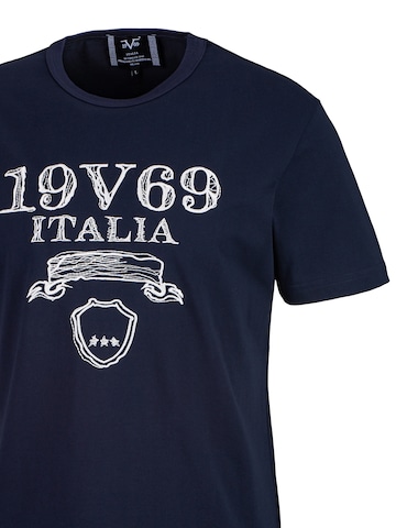 19V69 ITALIA Μπλουζάκι 'Mauro' σε μπλε