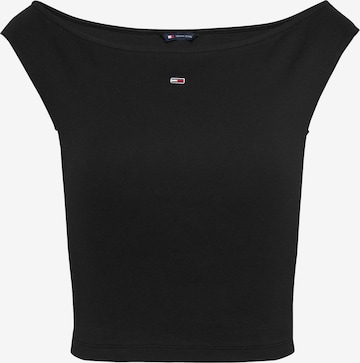Top di Tommy Jeans in nero: frontale