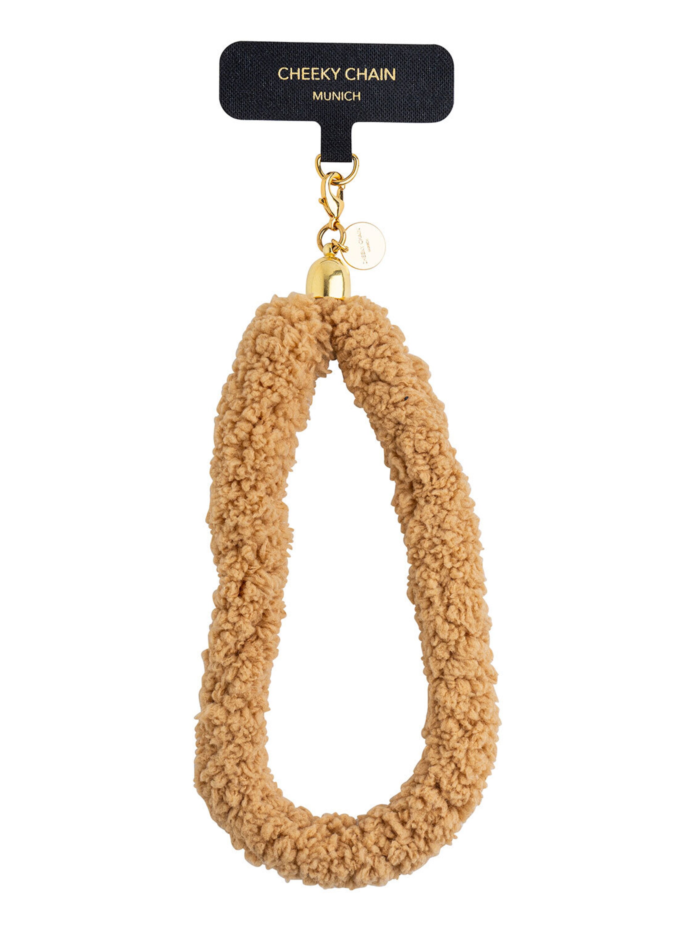 Cheeky Chain Munich Smartphonehoesje 'Teddy' in Bruin: voorkant