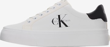 Calvin Klein Jeans Ниски маратонки 'VULC' в бяло: отпред