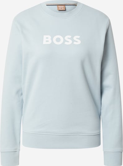 BOSS Orange Sweatshirt 'Ela' em azul claro / branco, Vista do produto