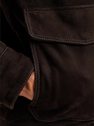 Veste mi-saison 'Greenville Fur leather jacket' PME Legend en marron