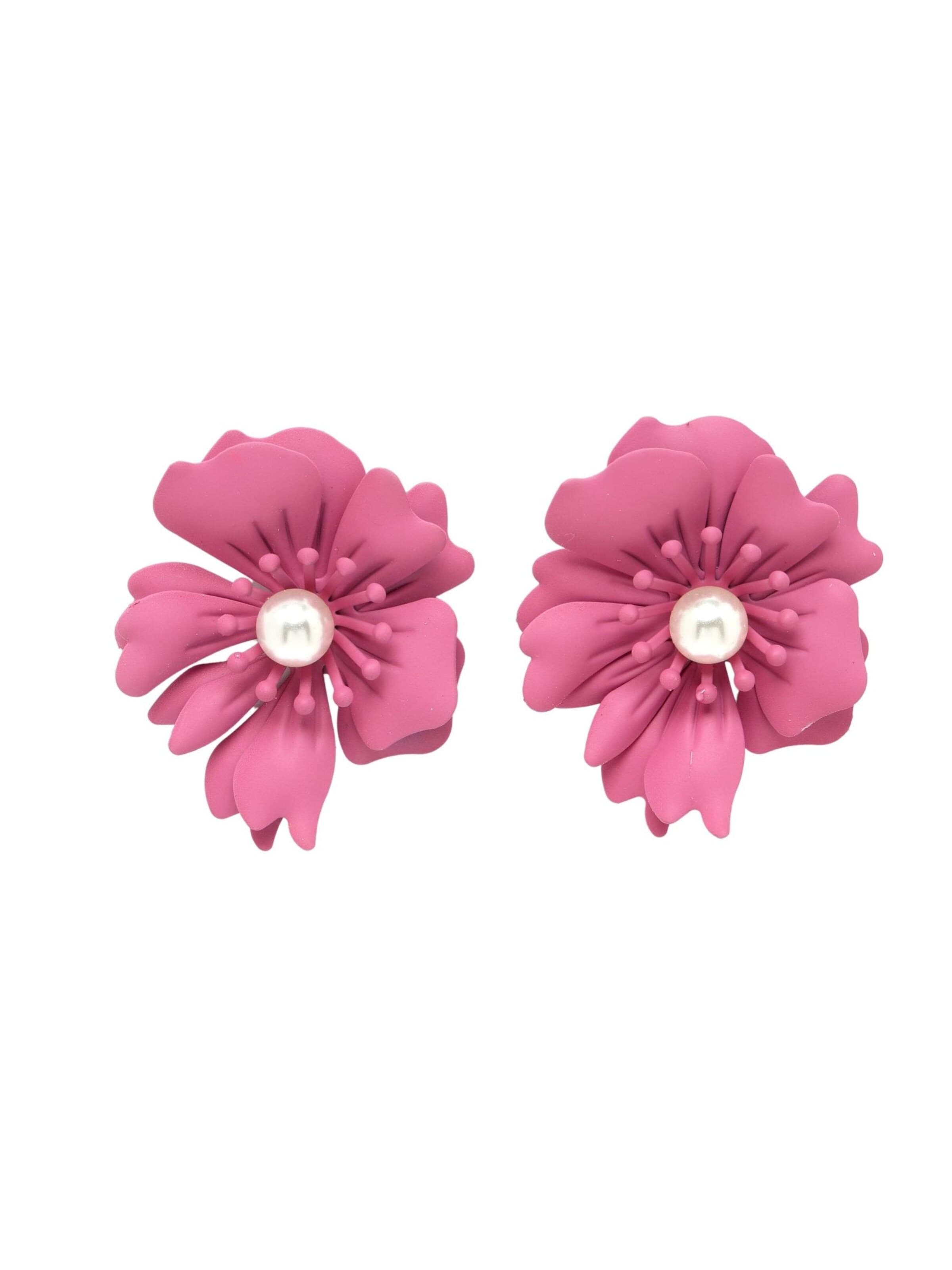 AVANT-GARDE PARIS Earrings 'Frejaette' in Pink: front