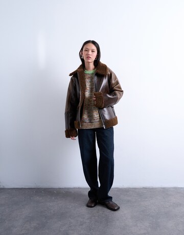 TOPSHOP Φθινοπωρινό και ανοιξιάτικο μπουφάν 'JULIE' σε καφέ