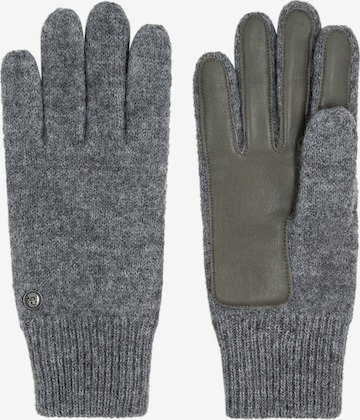 Roeckl Full Finger Gloves in Grey: front