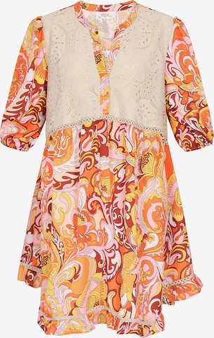 usha FESTIVAL - Vestido em amarelo: frente