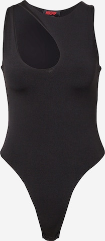 Misspap - Body camiseta en negro: frente