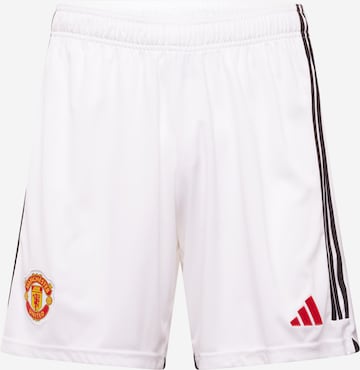 ADIDAS PERFORMANCE - Regular Calças de desporto 'Manchester United 23/24' em branco: frente