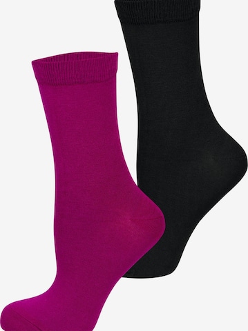 Nur Die Socks ' Bambus Fancy ' in Purple: front