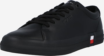 Baskets basses TOMMY HILFIGER en noir : devant