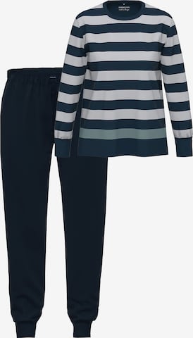 Ammann Pyjama 'Night & Home' in Blau: Vorderseite