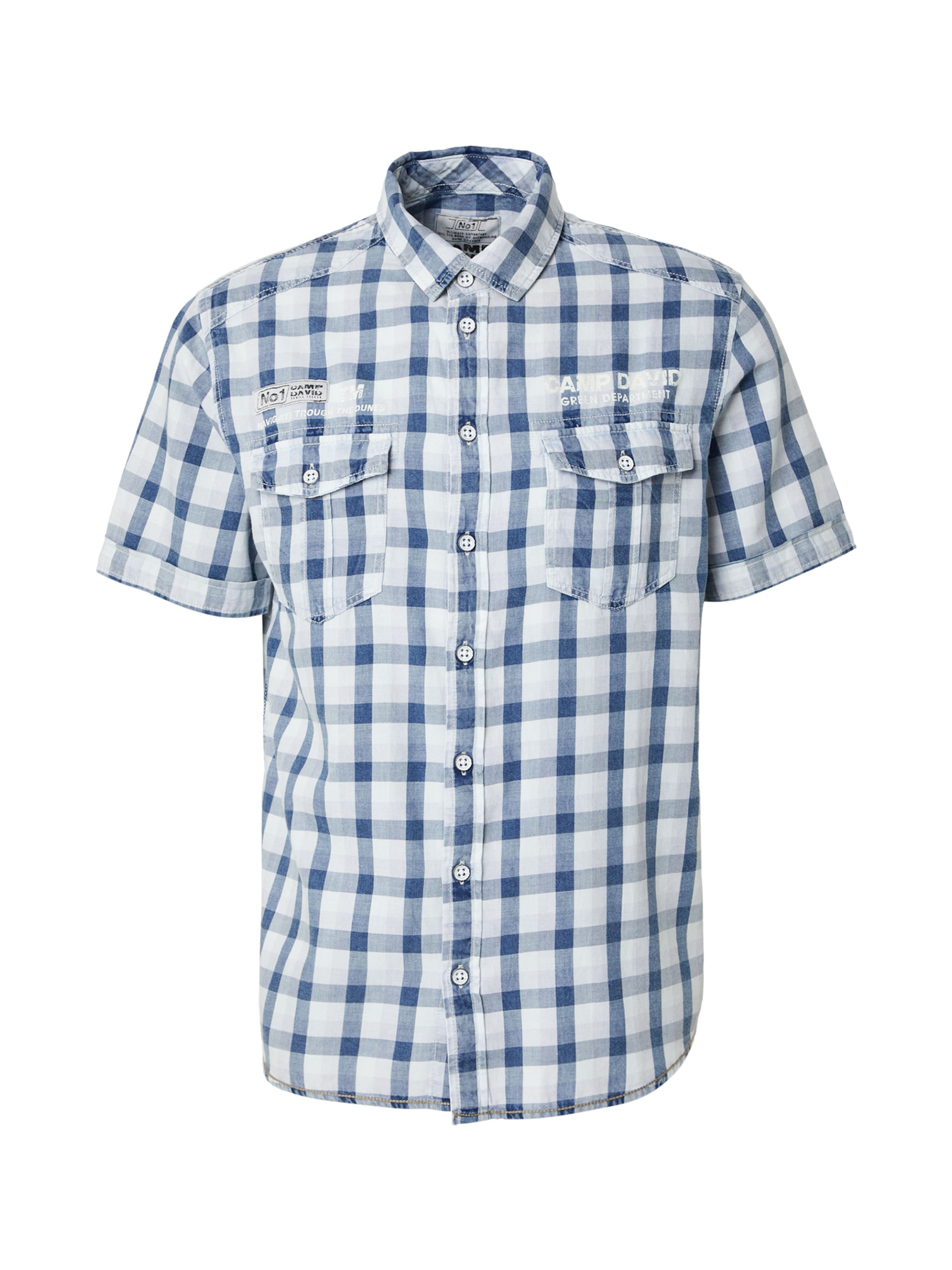 Comfort fit Camicia di CAMP DAVID in blu: frontale