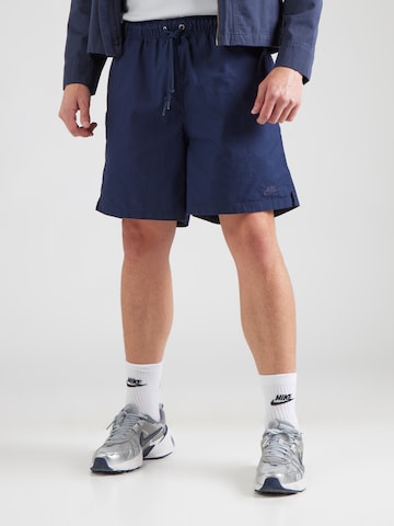 Nike Sportswear Regular Shorts 'Club' in Blau: Vorderseite