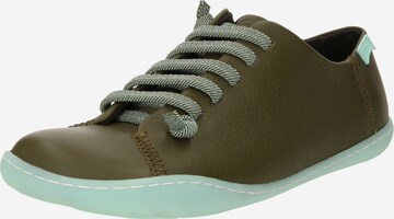 Scarpa stringata sportiva 'PEU CAMI' di CAMPER in verde: frontale