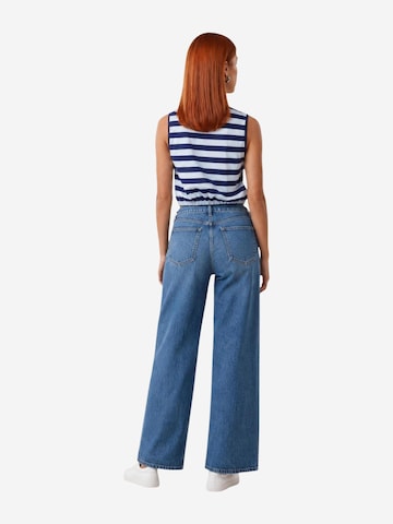 Top 'Viscosa Righe' di I AM in blu