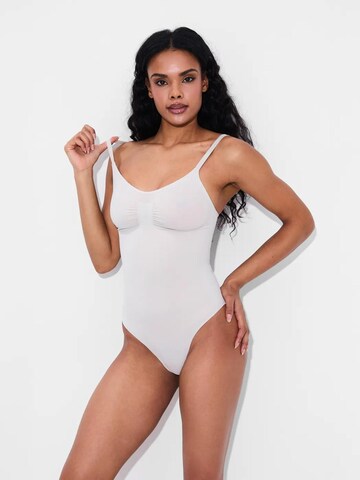 cfab - Body moldeador 'Bodysuit Sculpting Shapewear mit Slip' en gris: frente