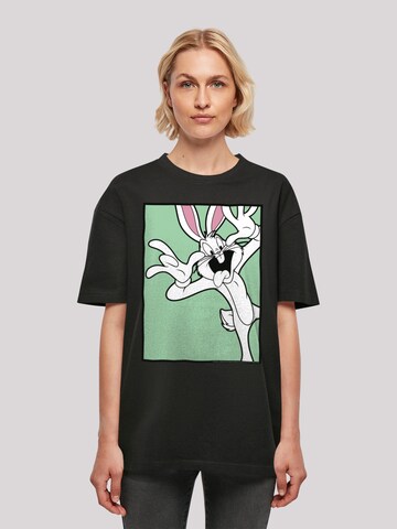 T-shirt 'Looney Tunes Bugs Bunny Funny Face' F4NT4STIC en noir : devant