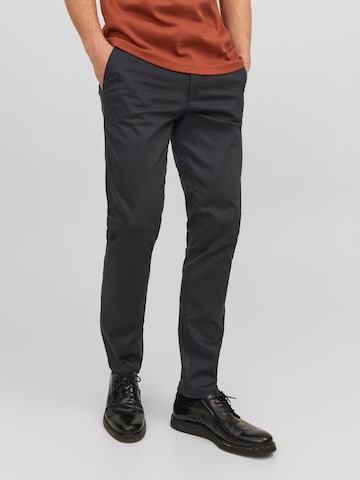 JACK & JONES - regular Pantalón chino 'MARCO' en negro: frente